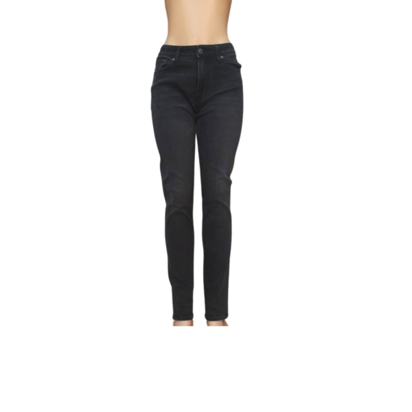 Jeans De Dama Negro Cenizo, Marca AMERICAN EAGLE, Talla 30 - 40 cm de ancho