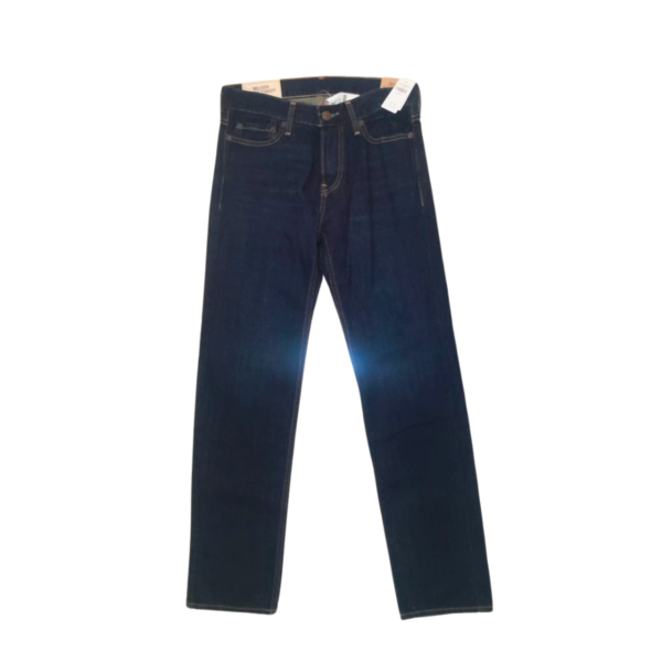 Jeans De Caballero Azul Oscuro/ Nuevo, Marca HOLLISTER, Talla 27 - 37 cm de ancho