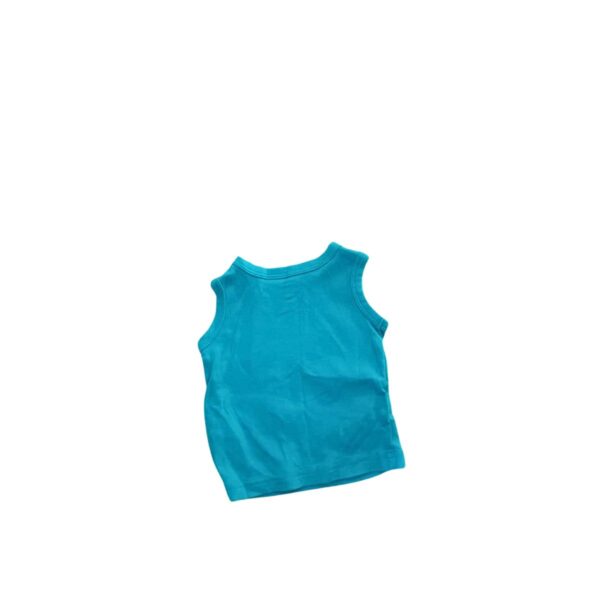 Camiseta De Tirantes De Niño/ Celeste , Marca CARTERS, Talla 3M - 23 cm de ancho - Imagen 2