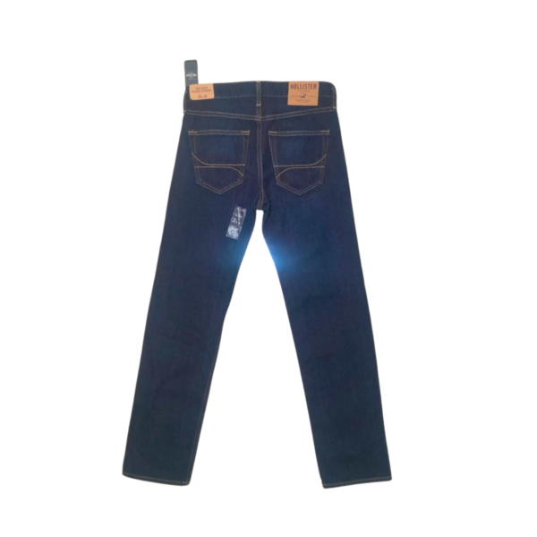 Jeans De Caballero Azul Oscuro/ Nuevo, Marca HOLLISTER, Talla 27 - 37 cm de ancho - Imagen 2