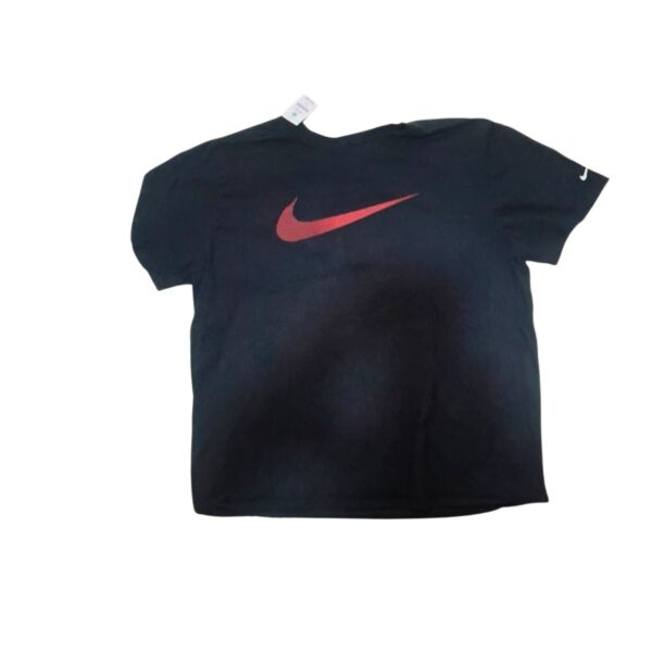 Camiseta Cuello Redondo Negra, Marca NIKE, Talla 3XL - 72 cm de ancho