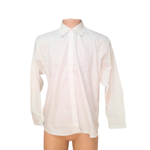 Camisa Manga Larga Blanca, Marca 4AURA, Talla M – 61 cm de ancho