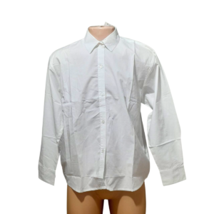 Camisa Manga Larga Blanca, Marca 4AURA, Talla M – 61 cm de ancho