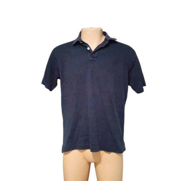 Camisa Casual Azul Oscuro, Marca NAUTICA, Talla M - 58 cm de ancho