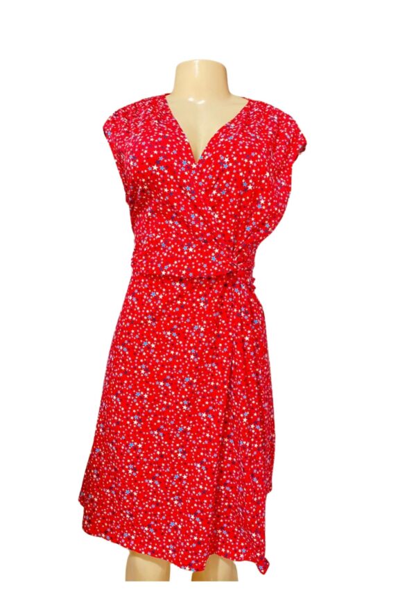Vestido,Medidas 48cm de ancho y 100 cm de largo, Marca Lands End, Talla L