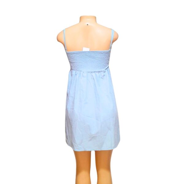 Blusa Olgada Celeste, Marca BlUE RAIN, Talla S - 40 cm de ancho - Imagen 2