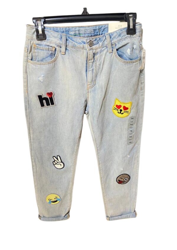 Pantalon de Niña Nuevo,Medidas 35cm de ancho y 86cm de largo, Marca Gapkids, Talla 14