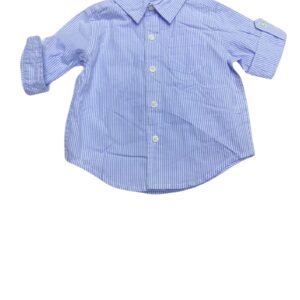 camisa Nueva con Rayas , Medidas 31cm de ancho y 34cm de largo, Marca Janie and Jack, Talla 3-6M