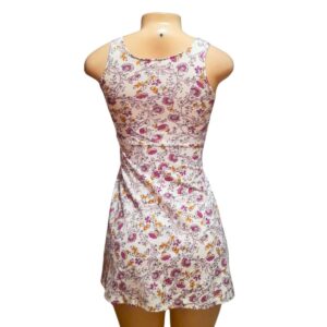 Vestido Corto Floreado/ Blanco, Marca OLD NAVY, Talla XS – 37 cm de ancho