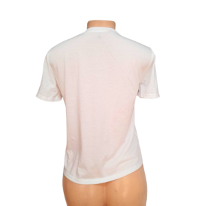 Camiseta Blanca De Dama, Marca SHEIN, Talla M – 49 cm de ancho