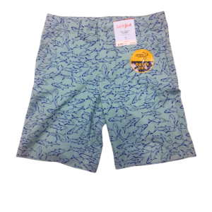 Shor De Tiburones Color Verde/ Nuevo, Marca CAT Y JACK, Talla 10T – 36 cm de ancho