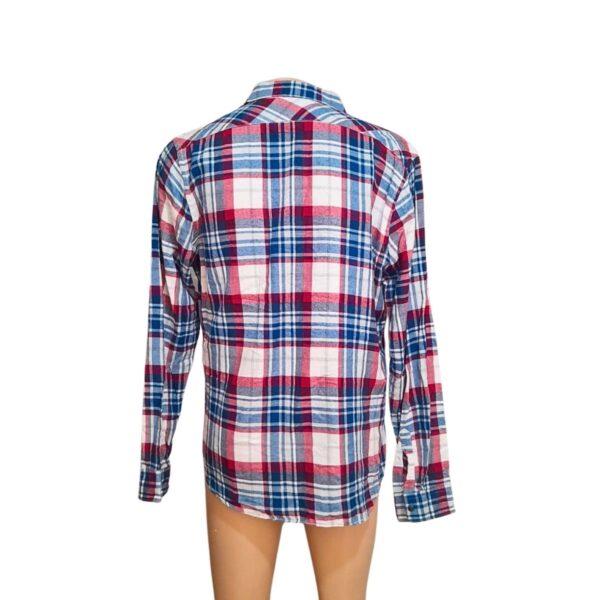 Camiseta Manga Larga Casual Cuadriculada , Marca EXPRESS, Talla L - 52 cm de ancho - Imagen 2