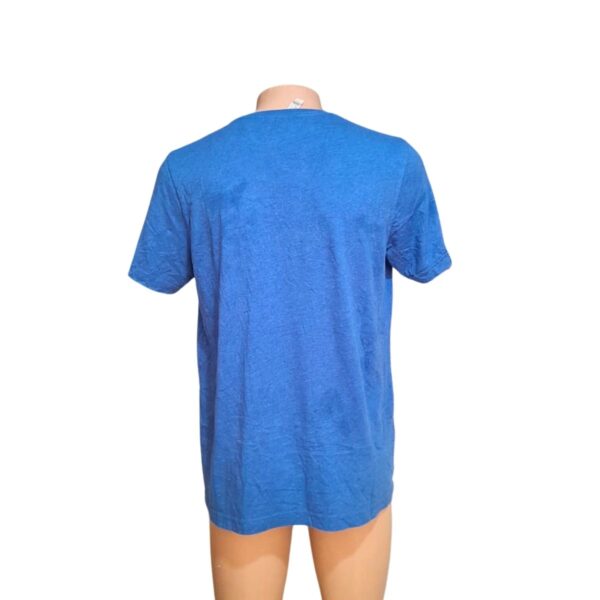 Camiseta Cuello Redondo Azul, Marca CANVAS, Talla L - 55 cm de ancho - Imagen 2
