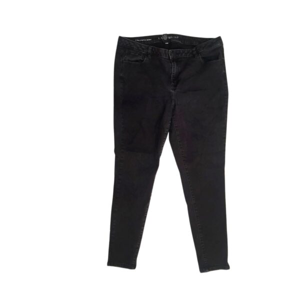 Jeans De Dama Negro/Slim, Marca LANE BRYANT, Talla 20 - 55 cm de ancho