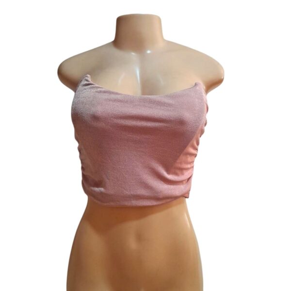 Blusa Rosa Vieja De Tubo, Marca MABLE, Talla M - 41 cm de ancho