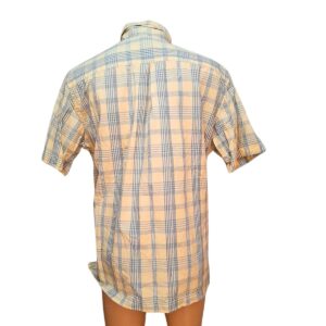 Camisa Cuadriculada Casual/Amarilla, Marca DOCKERS, Talla XL – 69 cm de ancho