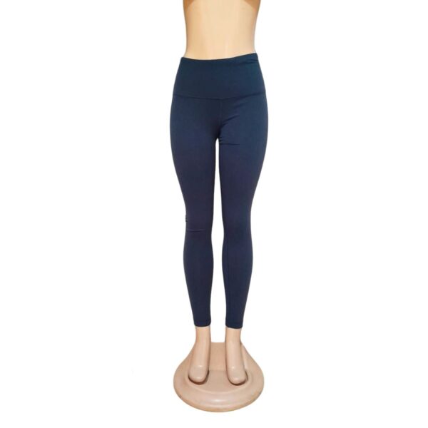Licra Larga Azul Negro, Marca 90DEGREE, Talla S - 33 cm de ancho