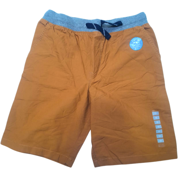Casual Short Liso De Niño/ Nuevo, Marca CARTERS, Talla 10T - 35 cm de ancho