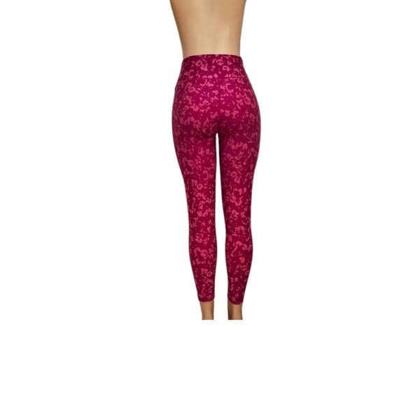 Licra Rosa Floreada Larga, Marca FLABLETICS, Talla L - 41 cm de ancho - Imagen 2