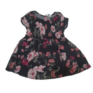 Vestido con Flores,Medidas 23cm de ancho y 38cm de largo, Marca Old  Navy, Talla 12-18M