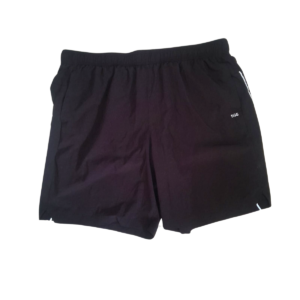 Short De Caballero Deportivo, Negro, Marca DSG, Talla 2XL – 52 cm de ancho