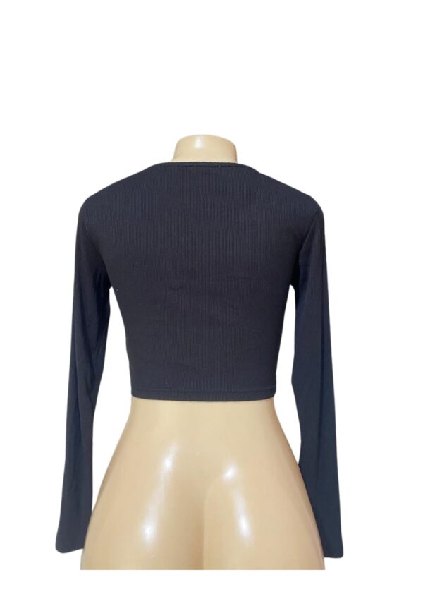 Blusa Top Negro,Medidas 38cm de ancho y 40cm de largo, Marca , Talla S - Imagen 2