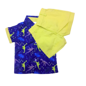 Conjunto Camisa y Short De Niño/ Nueva, Marca Sin marca, Talla 3T – 24 cm de ancho