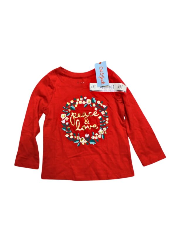 Blusa,Medidas 30cm de ancho y 36cm de largo, Marca Cat & Jack, Talla 2T