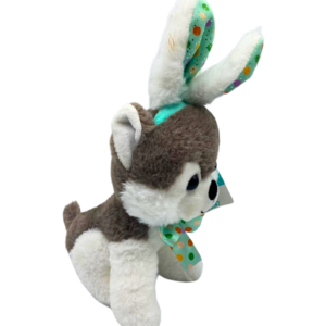 Peluche de Perro con Orejas de Conejo, Medidas 16cm de ancho y 32cm de largo