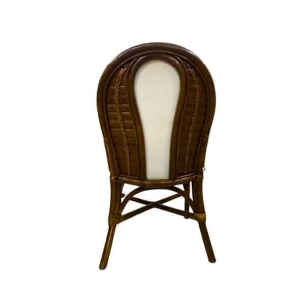 Comedor de Mimbre de Ratán de Estilo Colonial con Top de Vidrio 4 personas, 74 cm de alto, 91 cm de ancho. - Imagen 3