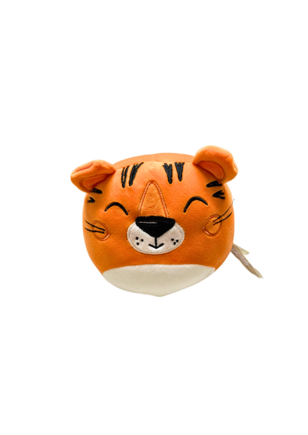 Squizzmallow de Tigre, Medidas 25cm de ancho y 22cm de largo