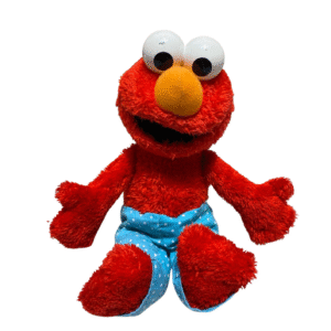 Peluche de Elmo con Pantalon, Medidas 26cm de ancho y 40cm de largo