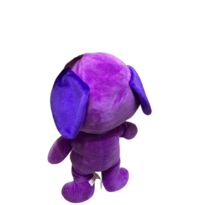 Peluche de Perro Morado, Medidas 23cm de ancho y 48cm de largo