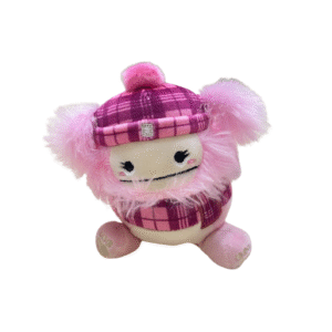 Squizzmallow de Big Foot Rosa, Medidas 16cm de largo y 14cm de ancho