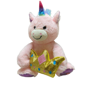 Peluche de Unicornio Musical Rosado, Medidas 23cm de ancho y 41cm de largo