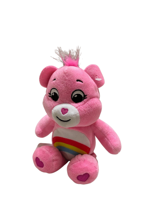 Peluche de Osito Cariñosito Rosado, Medidas 20cm de ancho y 29cm de largo