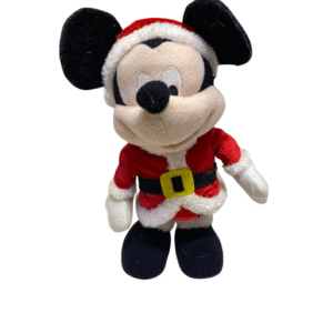 Peluche de Mickey Mouse Navideño  Musical, Medidas 24cm de ancho y 41cm de largo