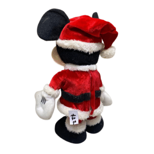 Peluche de Mickey Mouse Navideño  Musical, Medidas 24cm de ancho y 41cm de largo