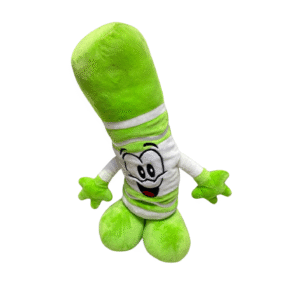 Peluche de Crayola Verde, Medidas 14cm de ancho y 36cm de largo