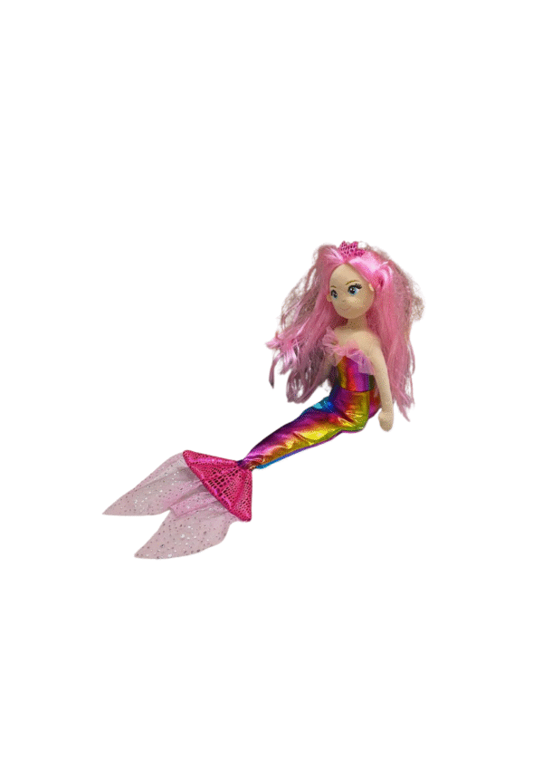 Peluche de Sirena, Medidas 15cm de ancho y 54cm de largo - Imagen 2