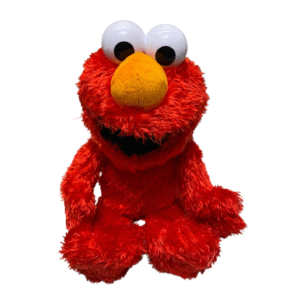 Peluche de Elmo Musical, Medidas 35cm de ancho y 41cm de largo