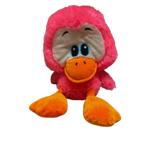 Peluche de Pato Rosa, Medidas 31cm de ancho y 44cm de largo
