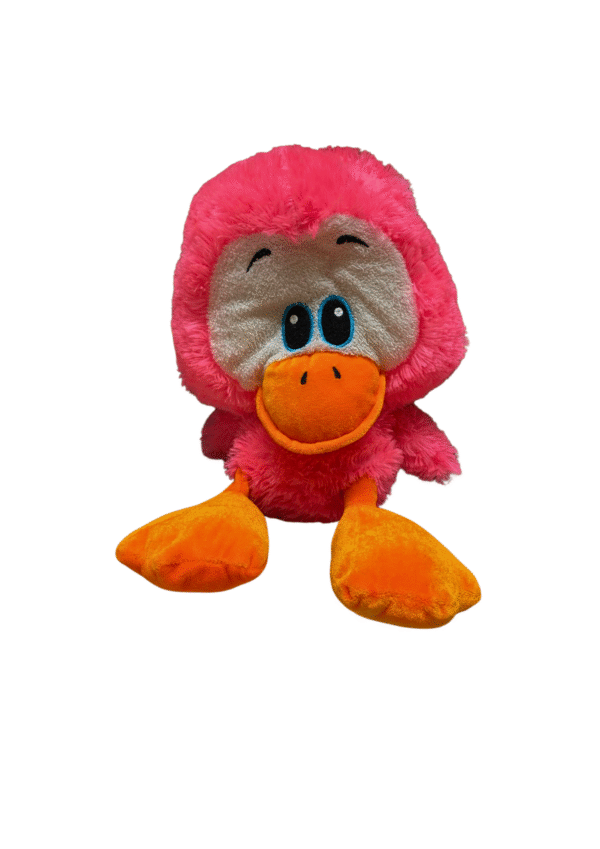 Peluche de Pato Rosa, Medidas 31cm de ancho y 44cm de largo