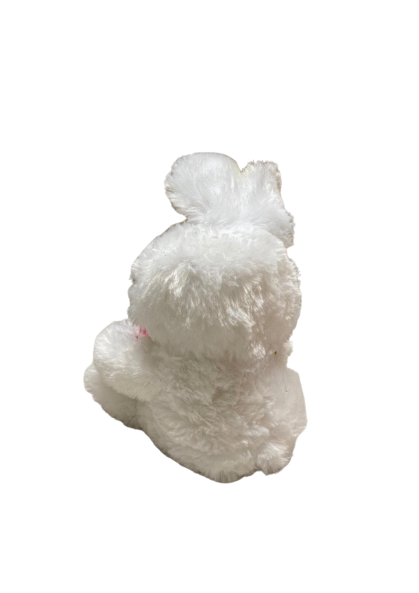 Peluche de Conejo Blanco, Medidas 24cm de ancho y 38cm de largo - Imagen 2