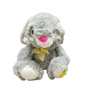 Peluche de Conejo Gris, Medidas 32cm de ancho y 49cm de largo