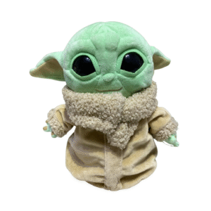 Peluche de Baby Yoda, Medidas 27cm de ancho y 26cm de largo