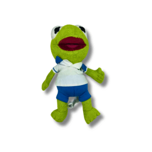 Peluche de la Rana Rene, Medidas 33cm de largo y 23cm de ancho