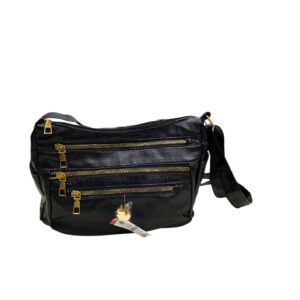 Cartera Negra, Medidas 37cm de ancho y 21cm de largo