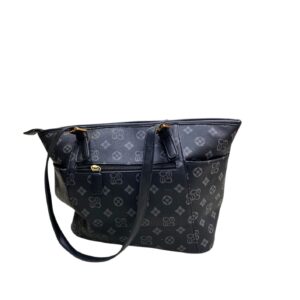 Cartera LV Negra, Medidas 42cm de ancho y 26cm de largo