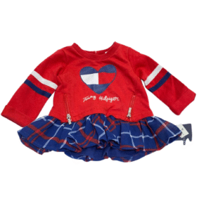 Camisa Manga Larga Nuevo ,Medidas 25cm de ancho y 31cm de largo, Marca TOMMY HILFIGER, Talla 3-6M